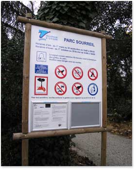 Panneaux d'accueil et d'entrée de site